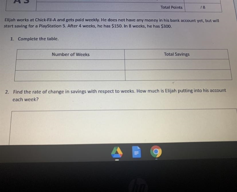 Can somebody please help me ?????????? Elijah works at Chick-fil-A and gets paid weekly-example-1