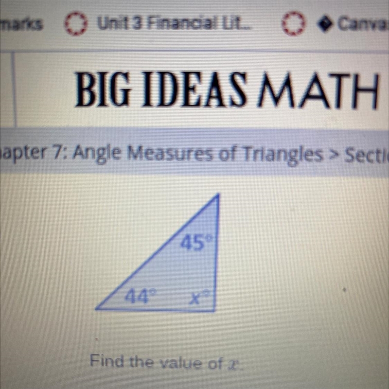 Find the value of x Please help i don’t know the answer-example-1