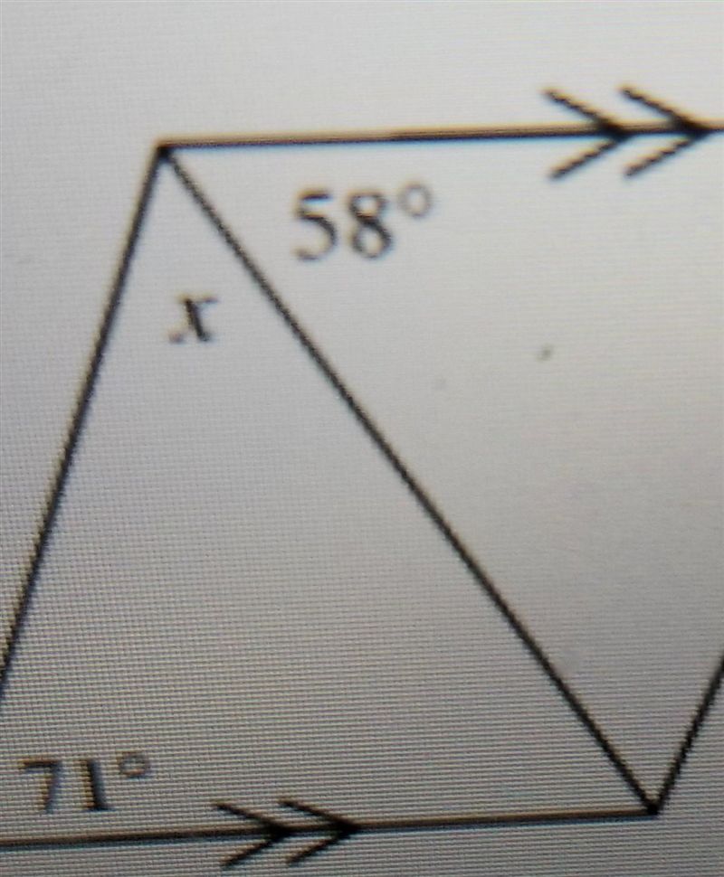 Solve for x and justify your answer ​-example-1