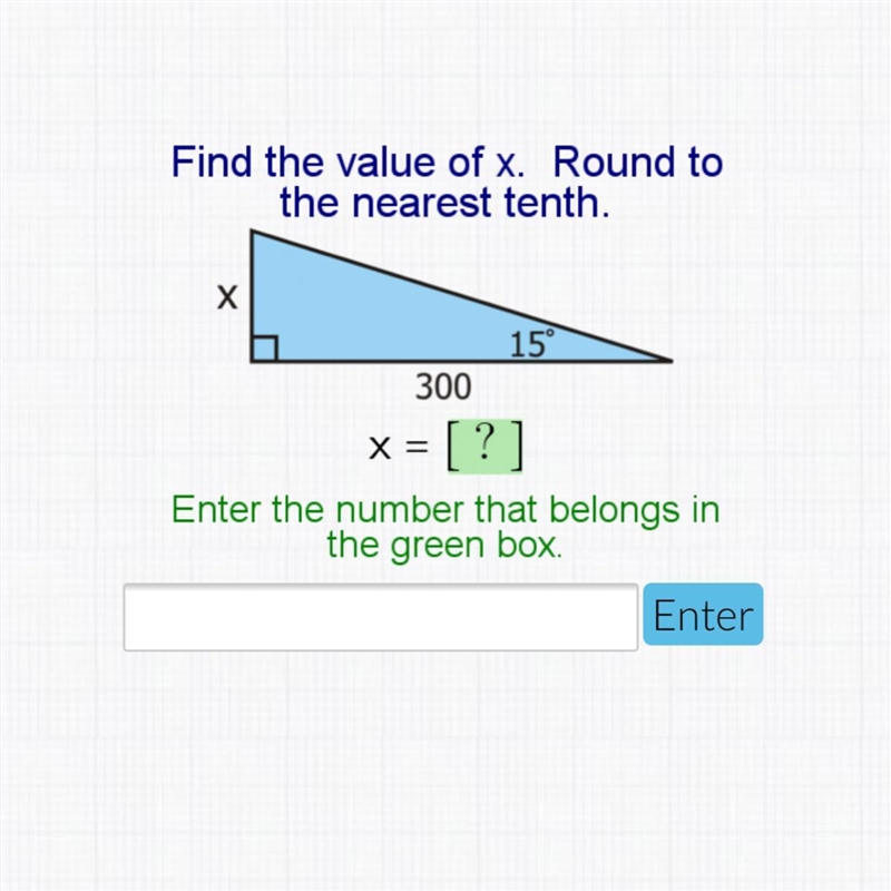 Find the value of x and round-example-1