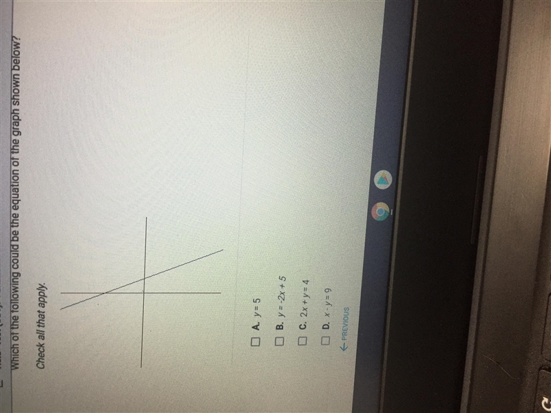 Which of the following could be the equation of the graph shown below?-example-1