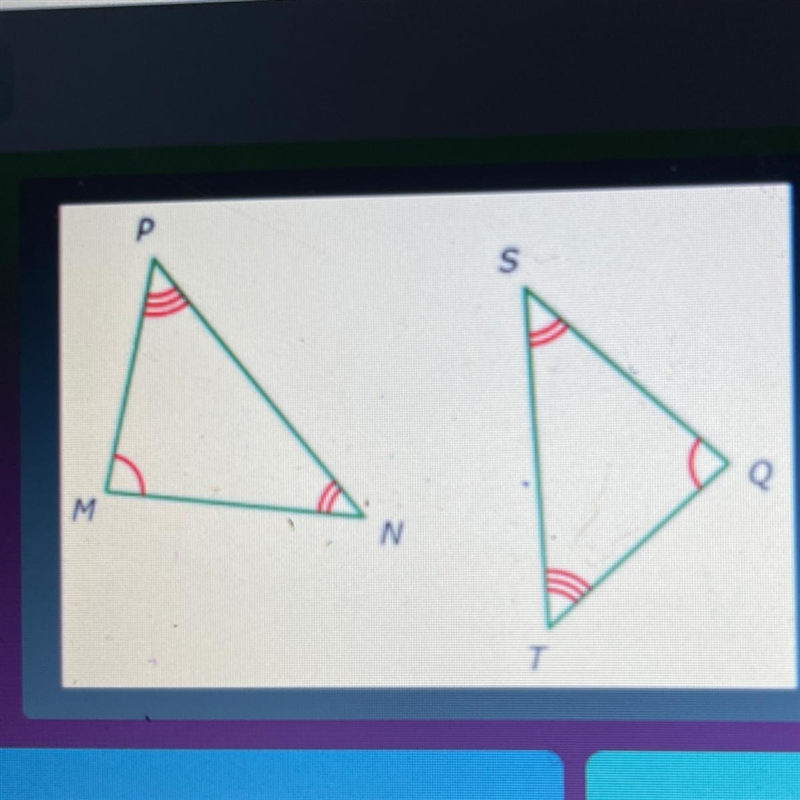 How are these triangles congruent ? - HL - AAA - ASA-example-1