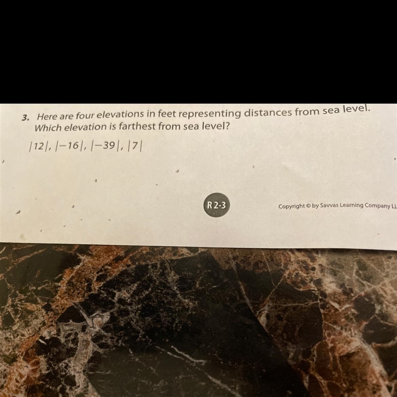 Which number is farthest away from 0? -16 -39 7 12-example-1