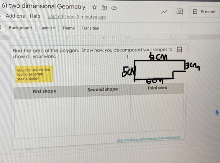 What's the Area for each shape?-example-1