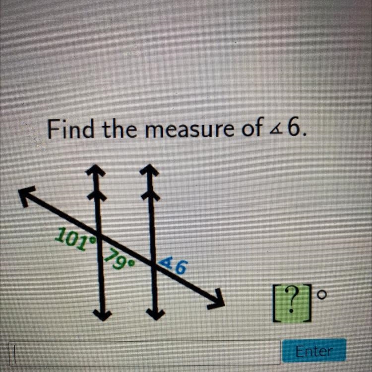 Find the measure of 6-example-1