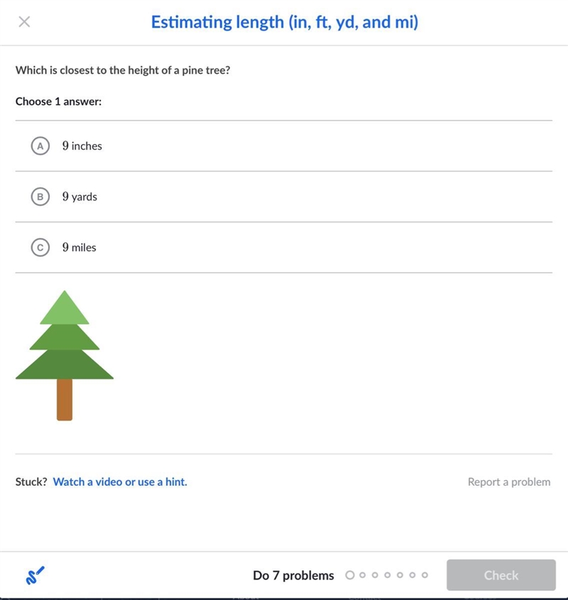 Which is closest to the height of a pine tree?-example-1