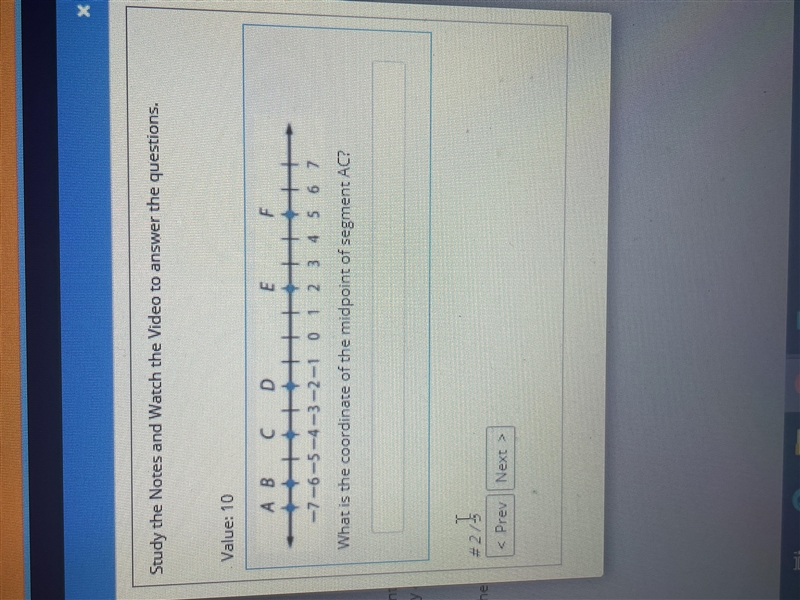 What is the coordinate of the midpoint of segment AC-example-1