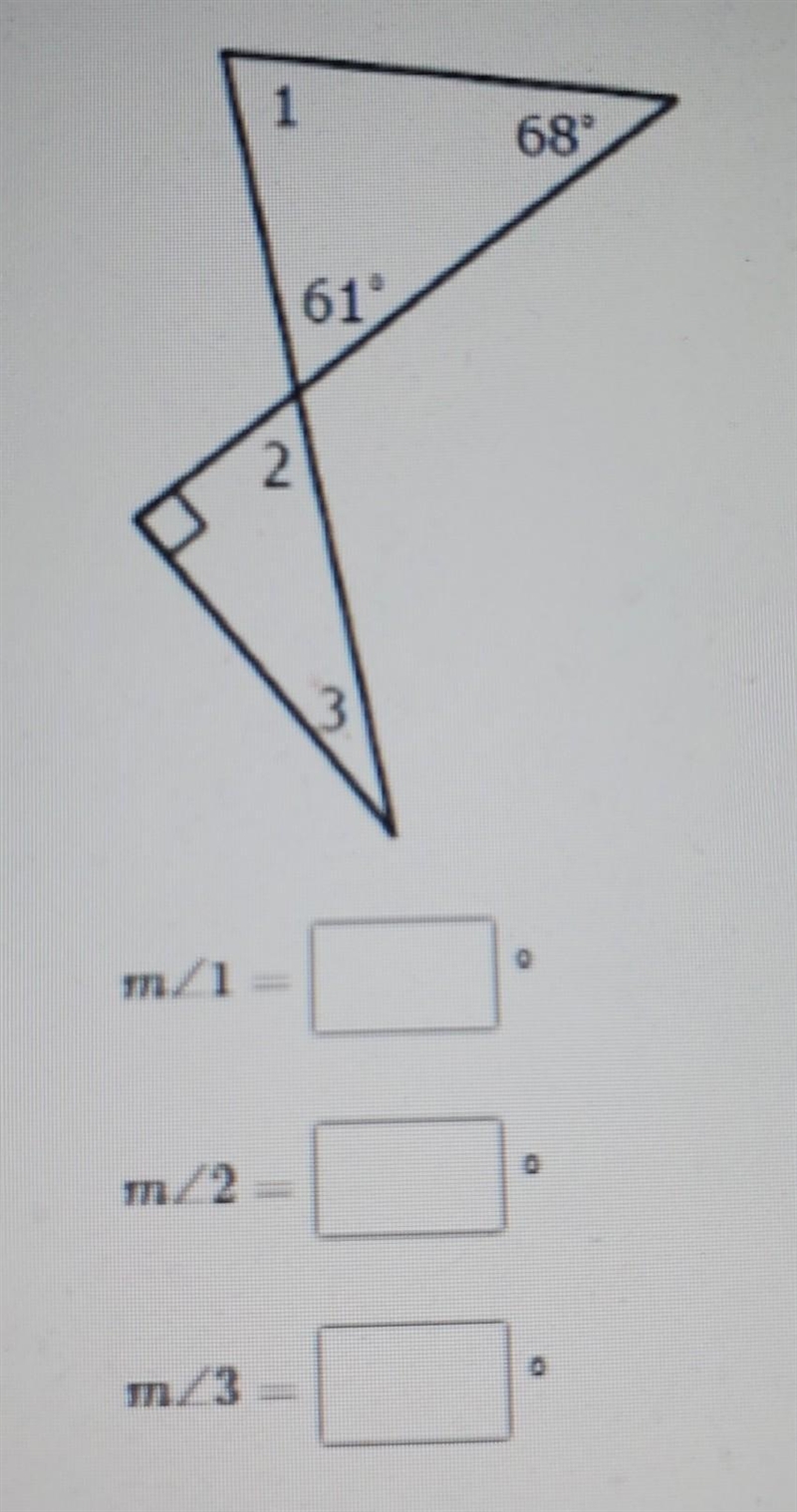 Find the measures of the missing angles.​-example-1