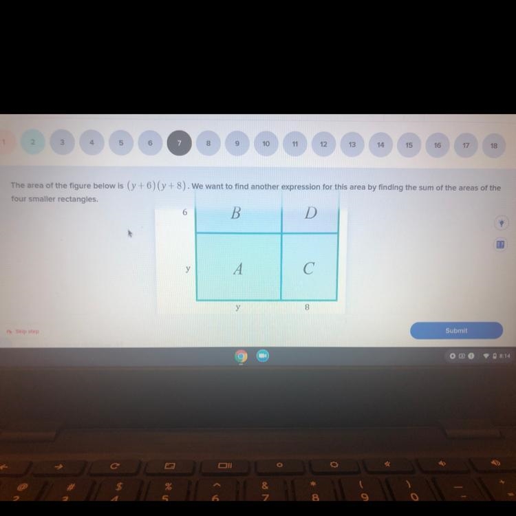 What is the area of the rectangle Plz help ASAP 20 points-example-1