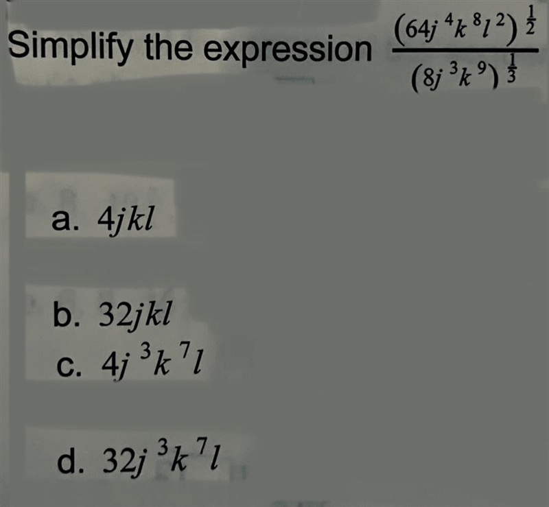 I need help simplifying the expression. Thank you!-example-1