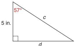 In the figure below, solve for the value of d. d = ______ in. (round to the nearest-example-1