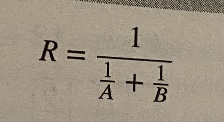 When two resistors with resistances of A ohms and B ohms are in a parallel-series-example-1