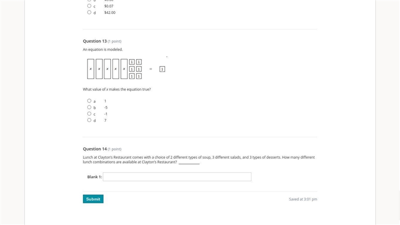 An equation is modeled. What value of x makes the equation true? (MATH HELP) 7TH GRADE-example-1