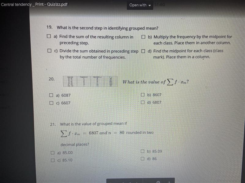 Can someone please answer 19,20,21 please and thank you!!-example-1