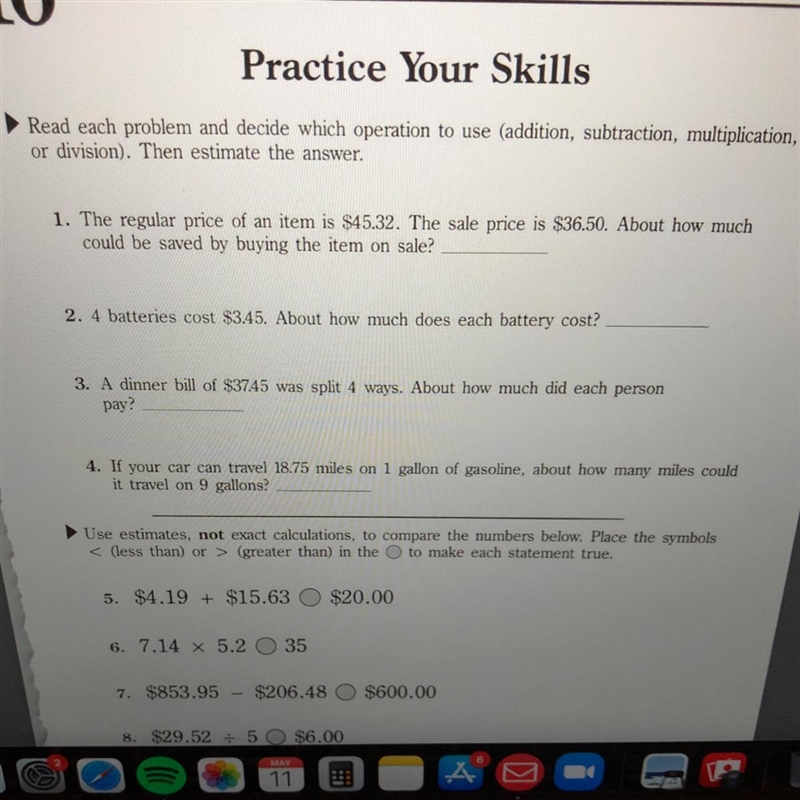 Help #1-4 please please just add the symbol addition , subtraction , multiplication-example-1