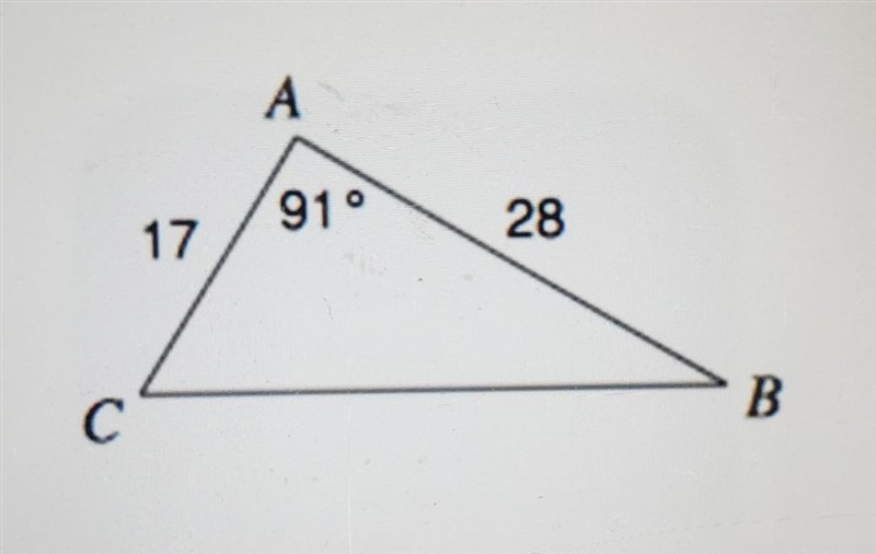 Given the triangle shown below, find the length of [BC]​-example-1