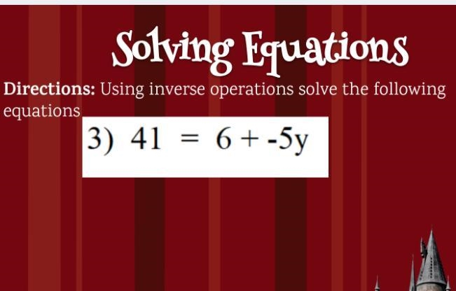 Use inverse operations to solve the following equations HELP NOW!!!!-example-1