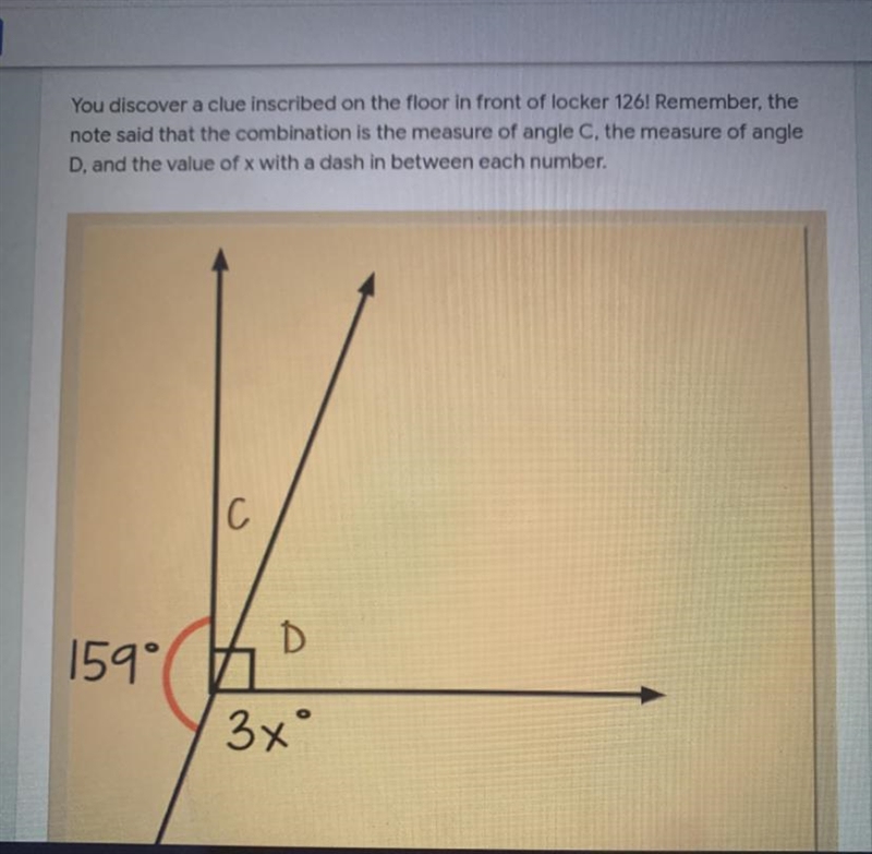 Help we need to find c and d and the value of x-example-1