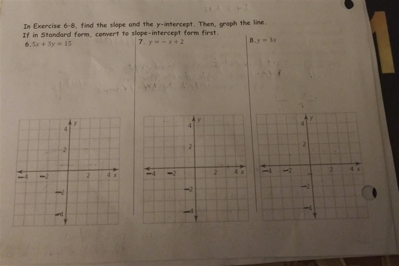 Can someone please help me with#6-#8?I'm not sure how to find the answers and graph-example-1