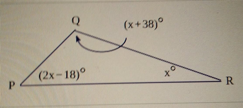 For the figure shown below, find the value of the variable and the measure of the-example-1