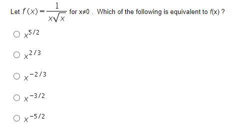 Which of the following is equivalent to f(x)?-example-1