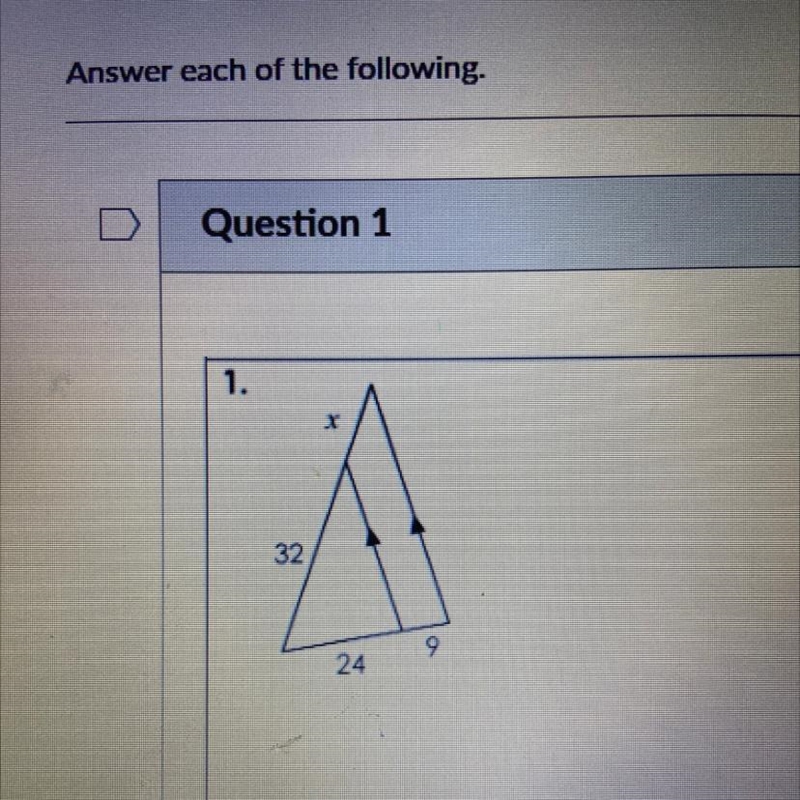 Side-splitter theorem Find x-example-1