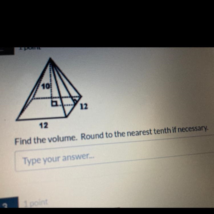 Find the volume. Round to the nearest tenth if necessary.-example-1