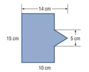 What is the area of this figure? Notice that you can divide this figure into a rectangle-example-1