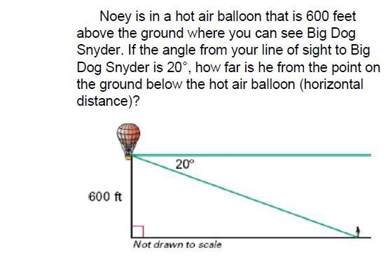 Need help asap!!! Solve for the horizontal distance-example-1