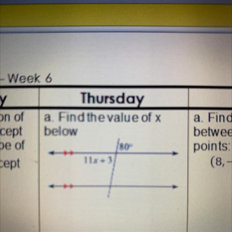 A. Find the value of x below-example-1