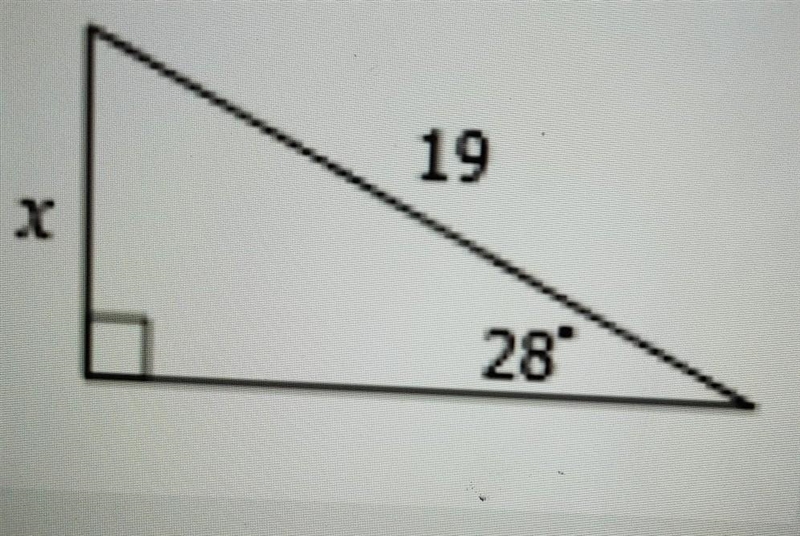 Trigonometry, find the missing side(s)​-example-1