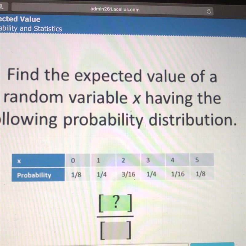 Find the expected value of a random variable x having the following probability distribution-example-1