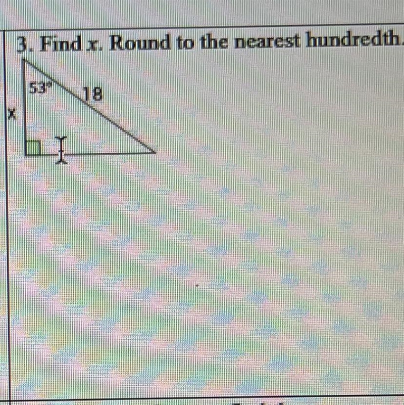 Find x and round to the nearest hundredth.-example-1