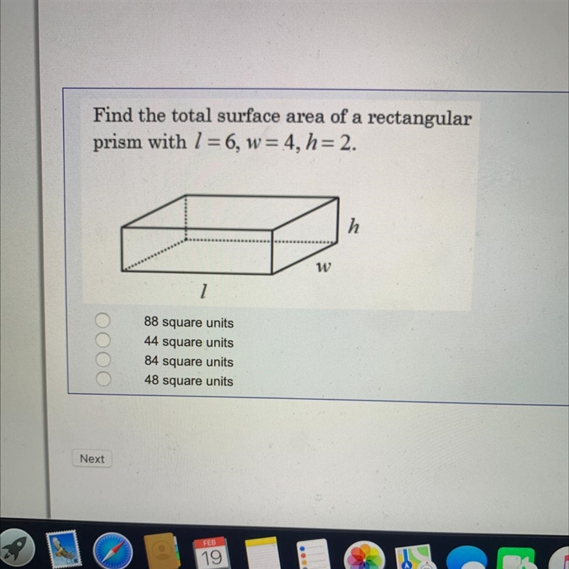 Find the total surface area of a rectangular prism with ?-example-1