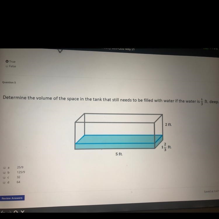 A 25/9 B 125/9 C 32 D 64-example-1