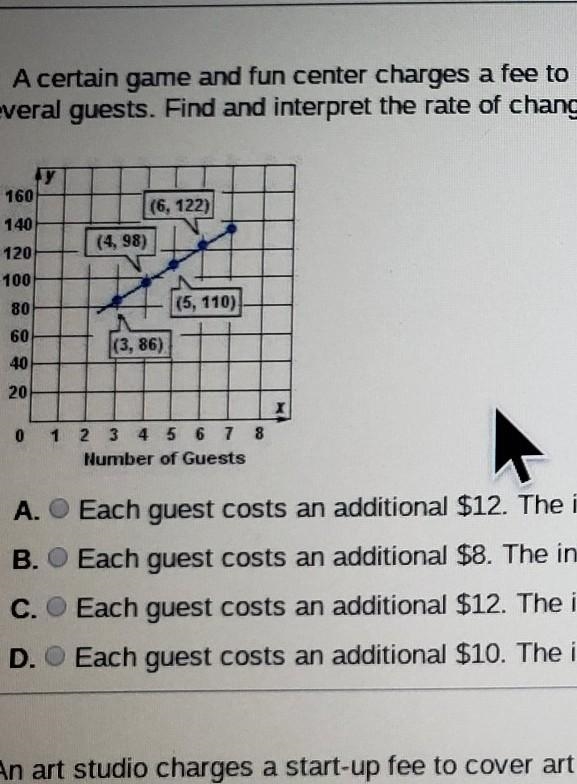 A certain game and fun center charges a fee to rent the party room for birthday parties-example-1