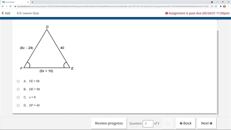 Which of the following statements is INCORRECT? please help me this assignment is-example-1