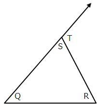 PLEASE HELP! In the figure below, m∠R is 66°, and m∠T is 122°. Note: Figure is not-example-1