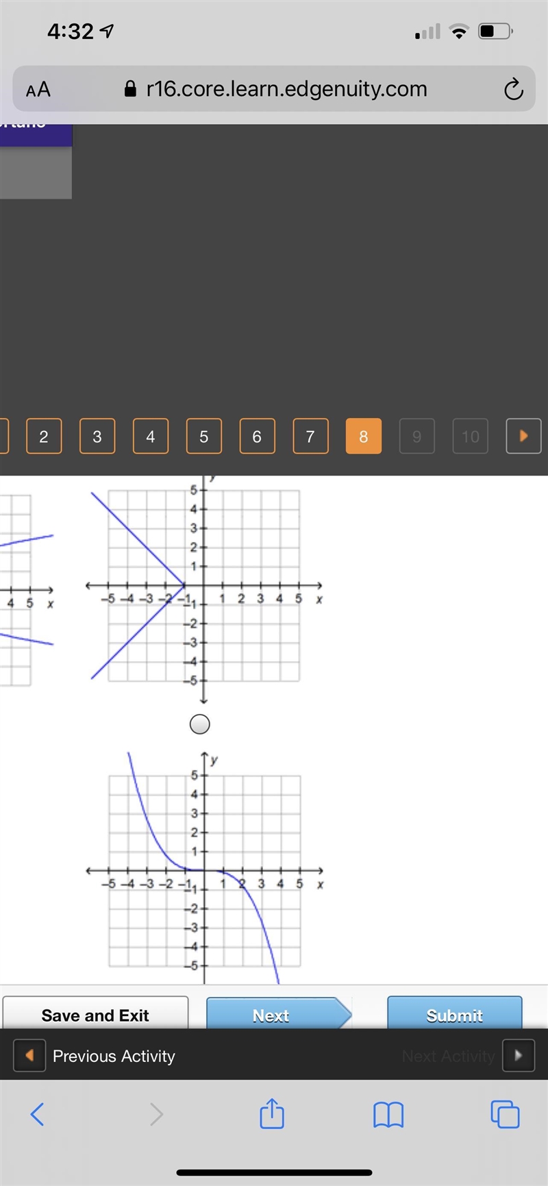 Which graph represents a function?-example-1