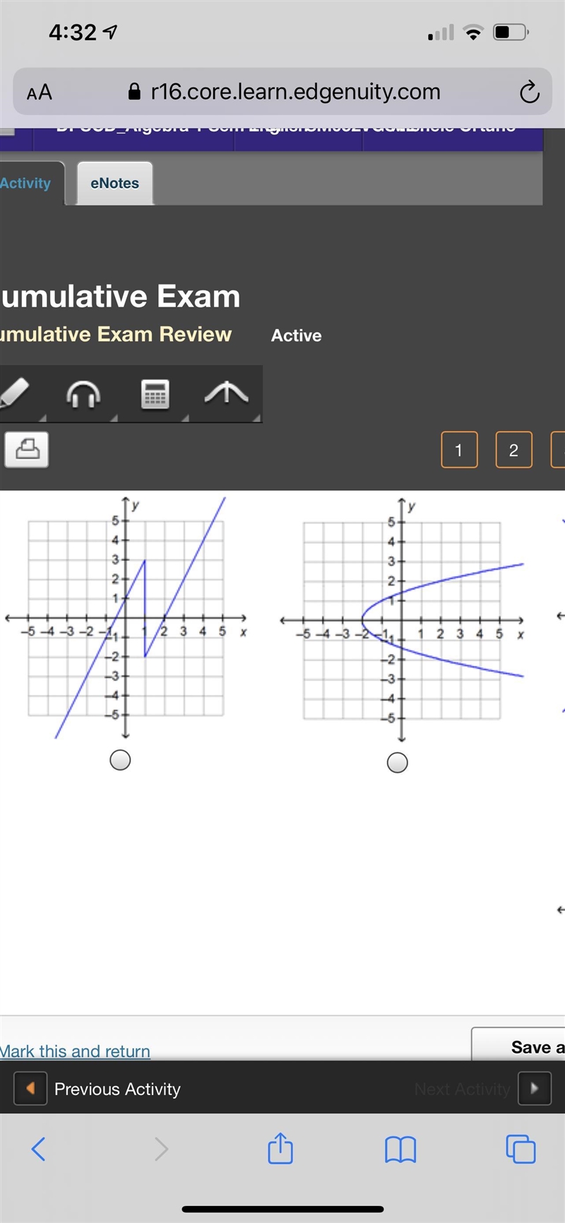 Which graph represents a function?-example-2