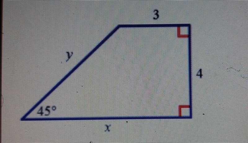 Find the value of x and the value of y.​-example-1