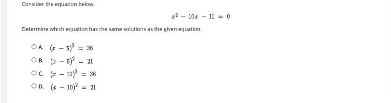 Consider the equation below. Determine which equation has the same solutions as the-example-1