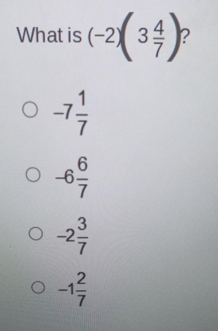 What is (-2) (3 4/7)​-example-1