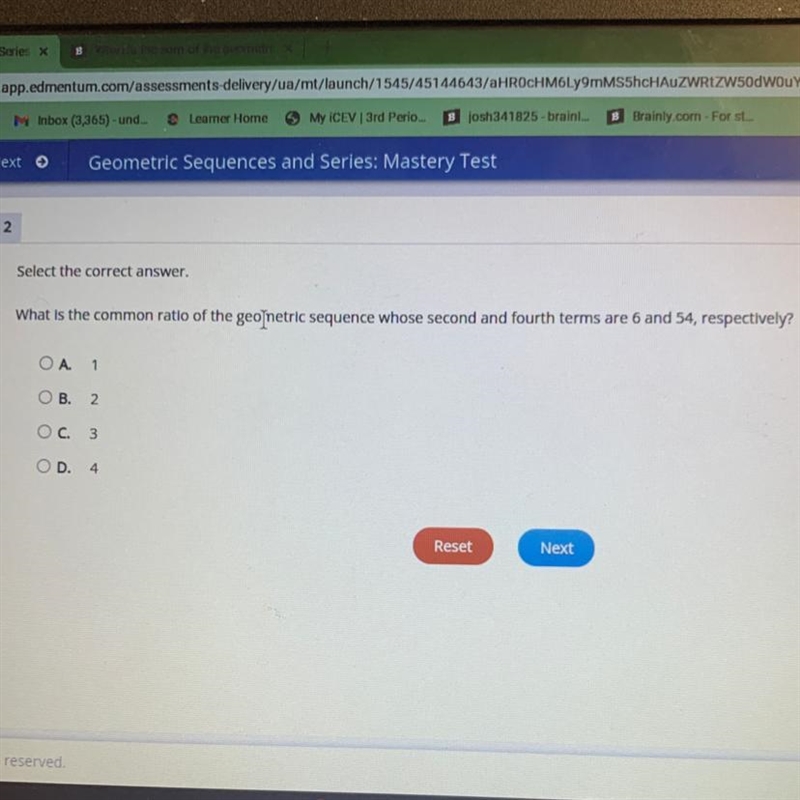 What is the common ratio of the geo netric sequence whose second and fourth terms-example-1