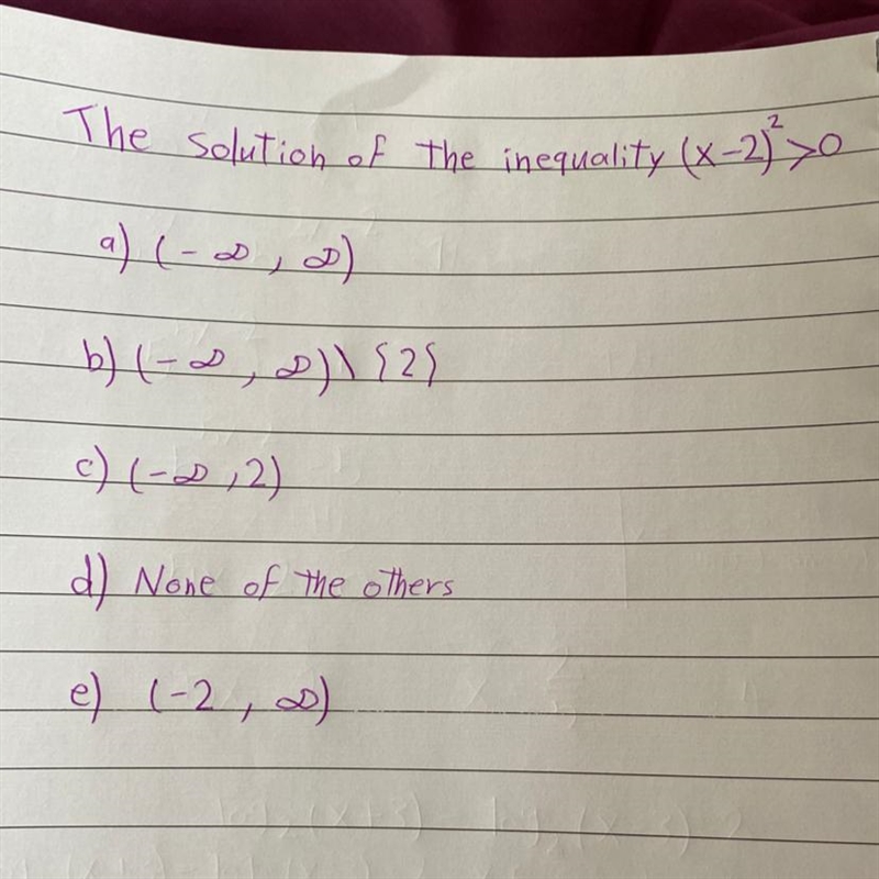 Multiple choice solution of the inequality-example-1