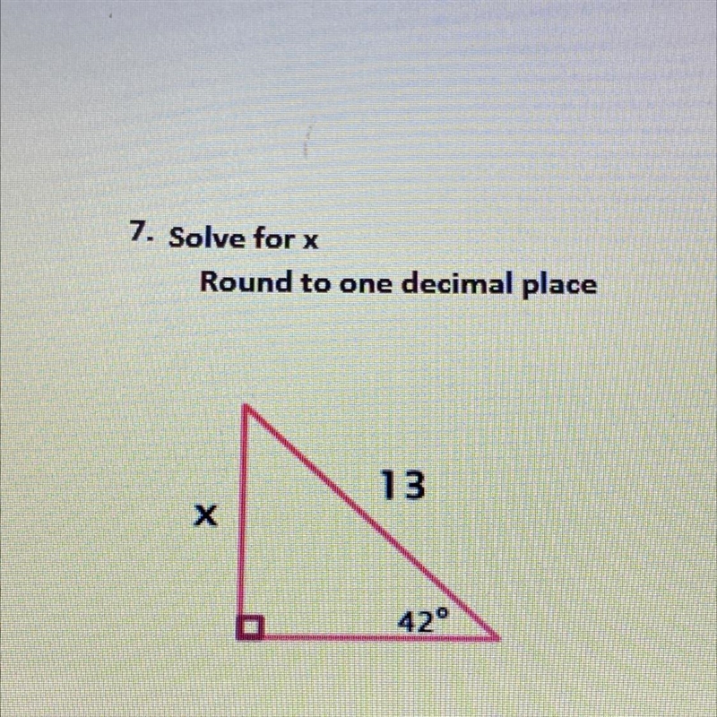 Solve for x round to one decimal place.-example-1