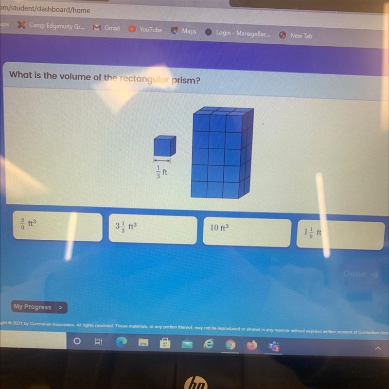 What is the volume of the rectangular prism?-example-1