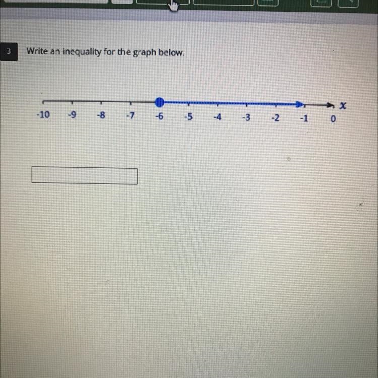 Can some write the correct inequality graph below-example-1