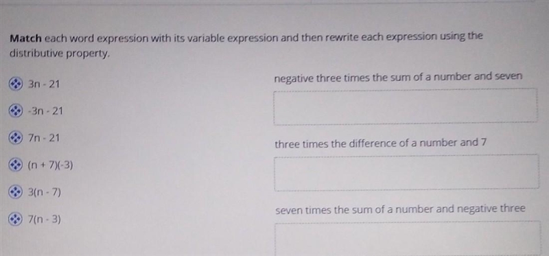 Only 1 expression per box​-example-1