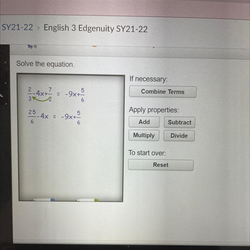 Solve the equation.-example-1